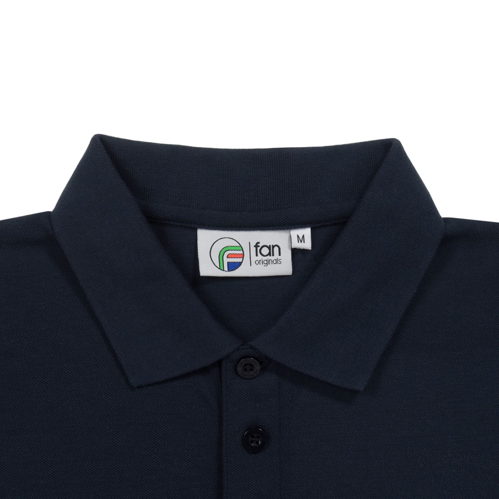 fan originals fan originals Men's Adults Leeds Retro Polo Shirt in Navy - 4