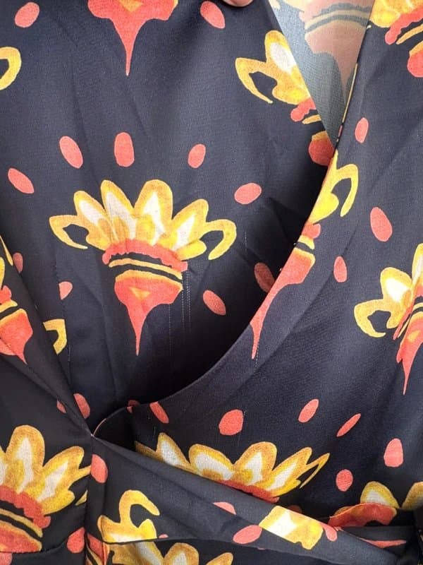 Never Fully Dressed Wrap silk dress