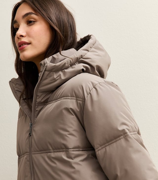 New Look Women's Mink Midi Length Puffer Jacket New Look - 2