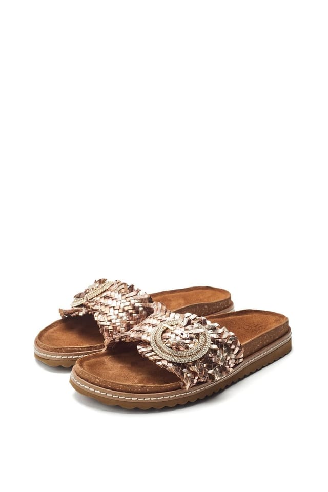 Moda In Pelle Moda In Pelle Women's 'Jarilla' Leather Sandals in Bronze - 2
