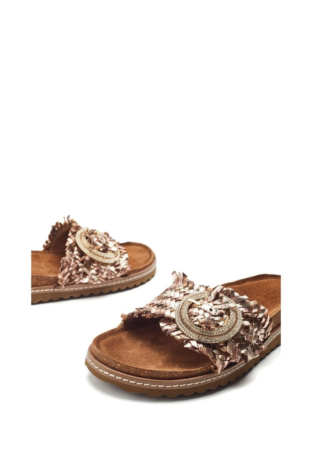 Moda In Pelle Moda In Pelle Women's 'Jarilla' Leather Sandals in Bronze - 4