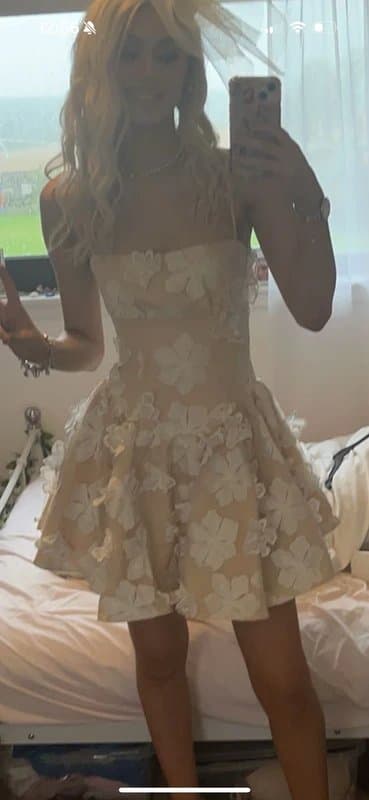 ASOS ASOS Luxe Dress with Floral Appliqué