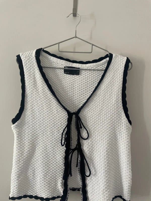 ASOS Asos front tie waistcoat