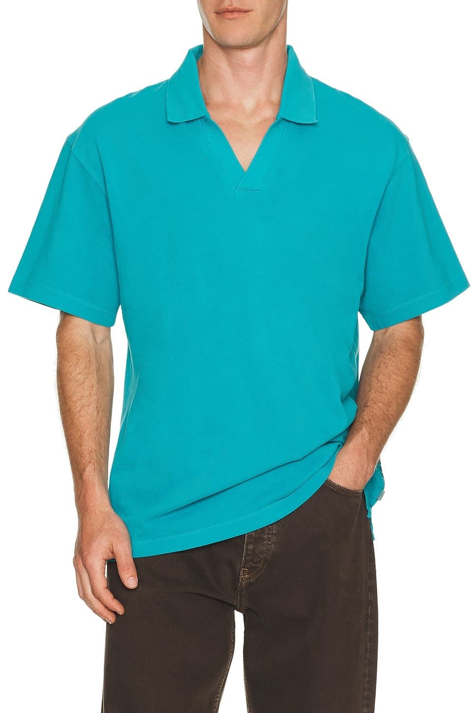 revolve 3 Crossed Pique Garment Dyed Polo