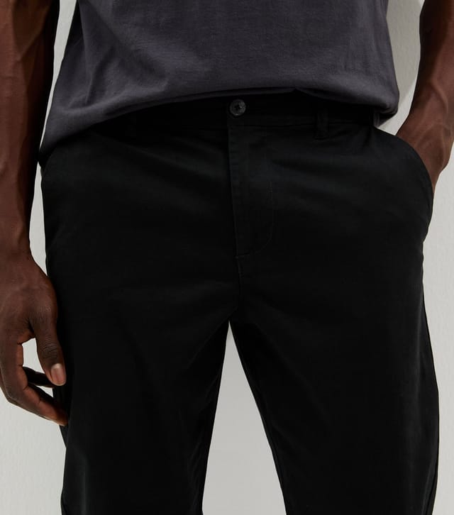 New Look Men's Black Straight Chino Trousers New Look - 3