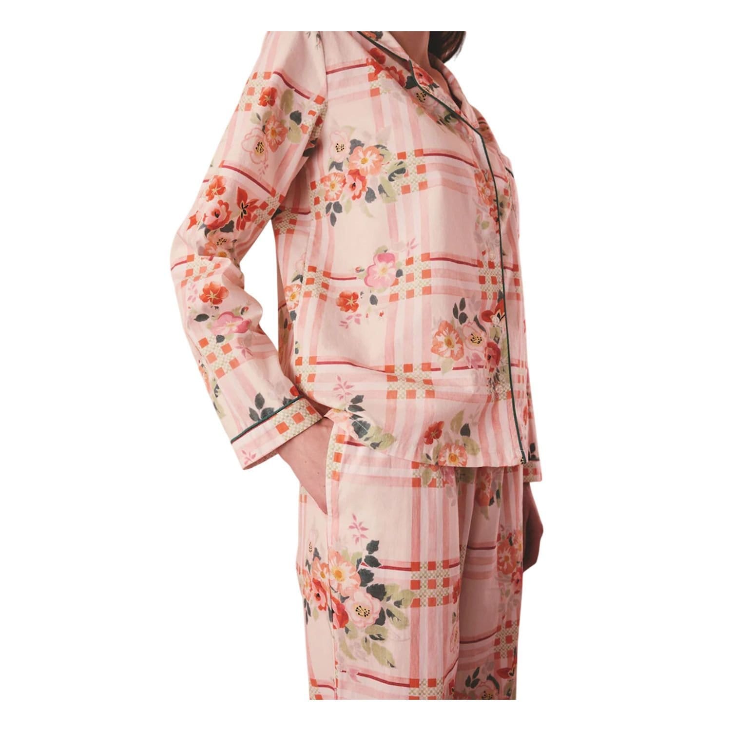 Cath Kidston Cath Kidston Women's Checked Woven Pyjama Set in Pink - 4