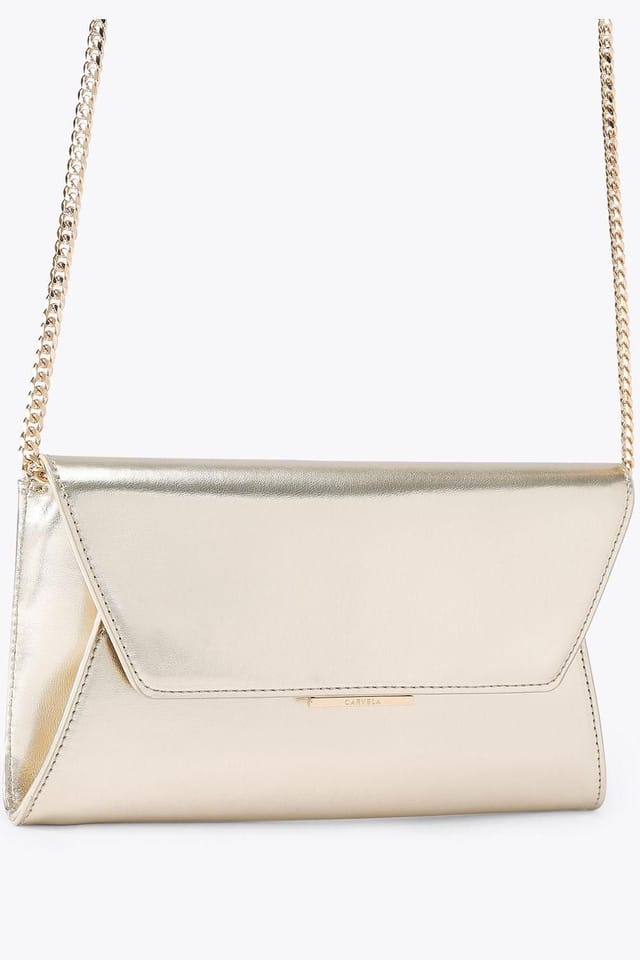 Carvela Carvela Women's 'Spirit Clutch' Patent Bag in Gold - 2