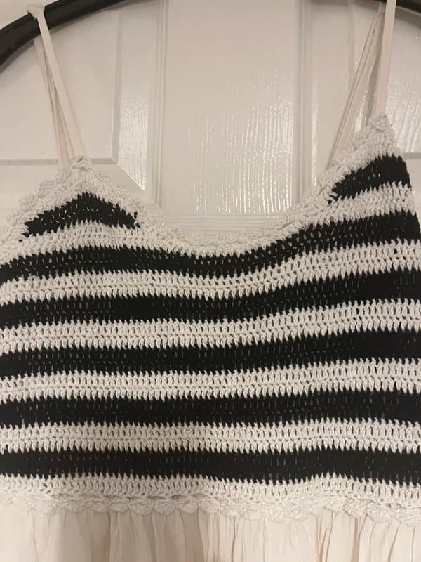 George at ASDA Crochet Trim Maxi Sundress UK10