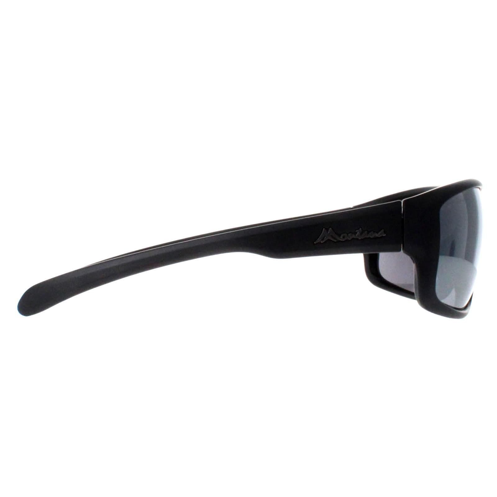montana montana Men's Sport Black Mirror Polarized SP313 - 4