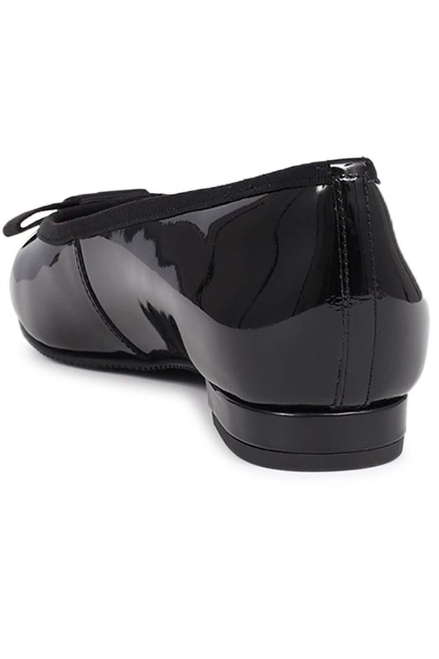 Jones Bootmaker Jones Bootmaker Women's Soleil Wide Leather Ballet Pumps in Black - 3