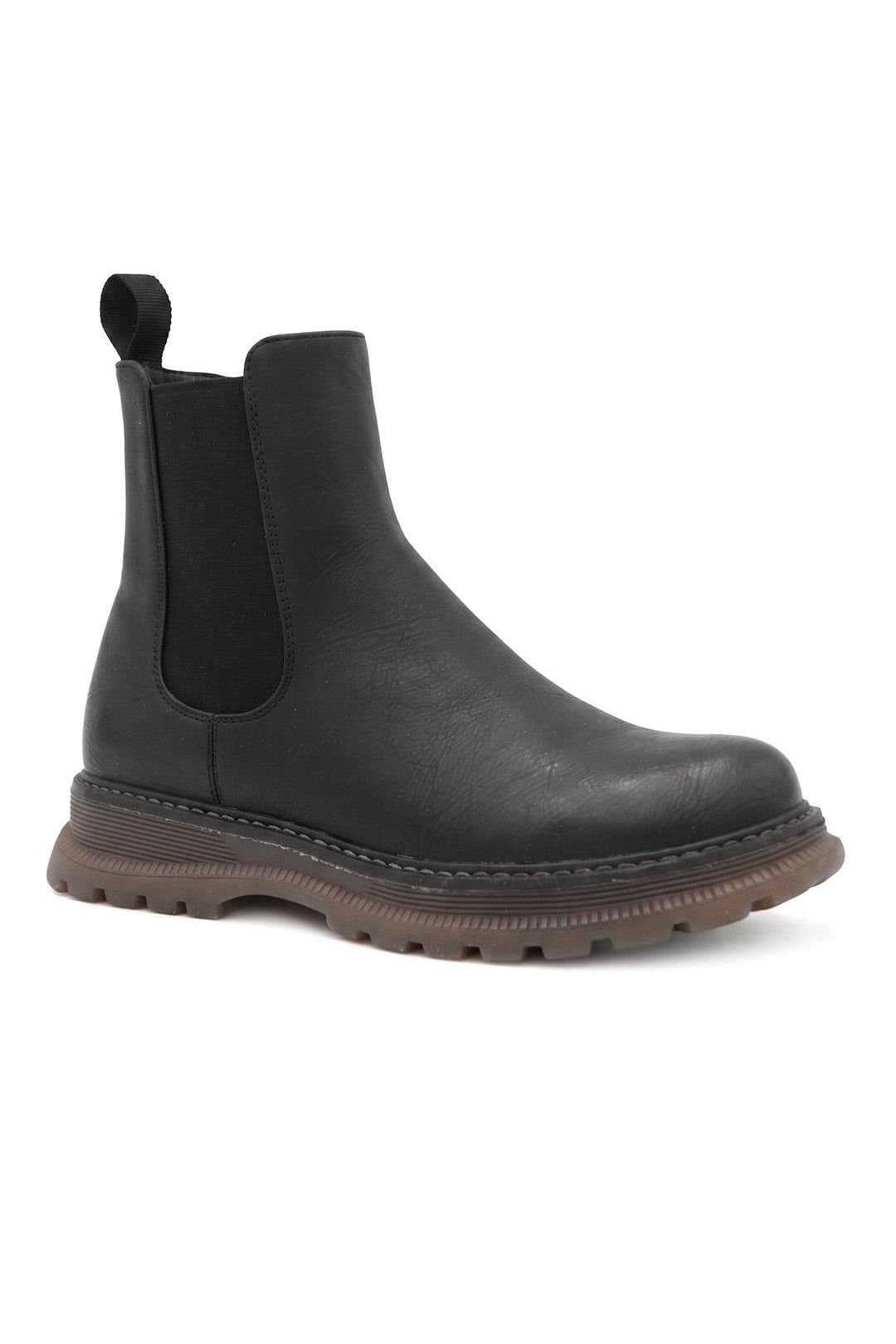 Pavers Pavers Women's Slip On Chelsea Boots W/ Side Zip in Black