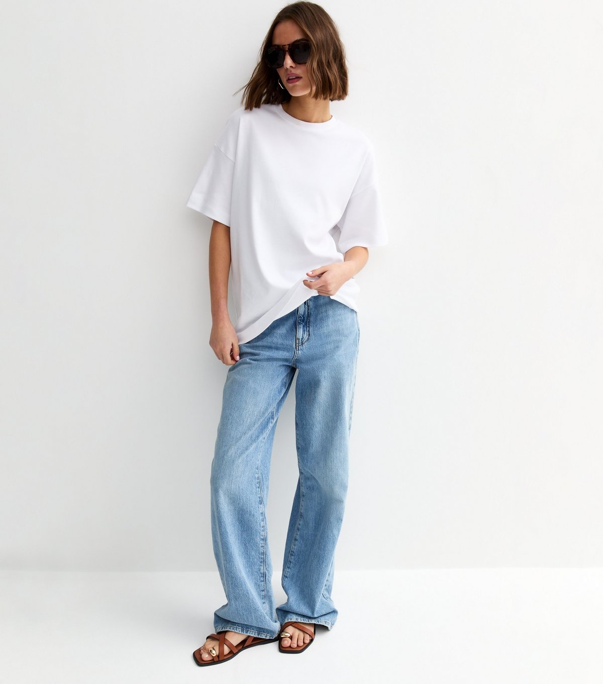 New Look Women's Premium White Oversized Heavyweight Cotton T-Shirt New Look - 3