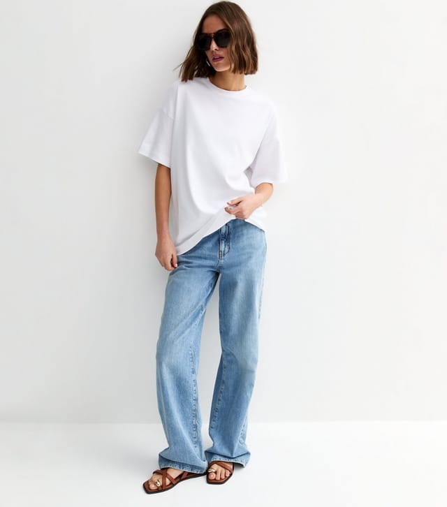 New Look Women's Premium White Oversized Heavyweight Cotton T-Shirt New Look - 3