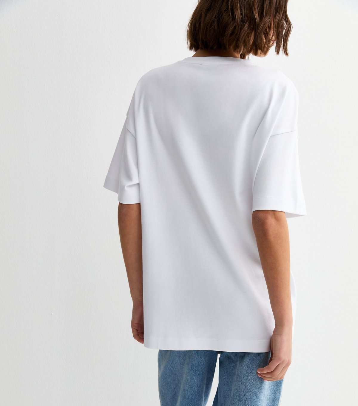 New Look Women's Premium White Oversized Heavyweight Cotton T-Shirt New Look - 4