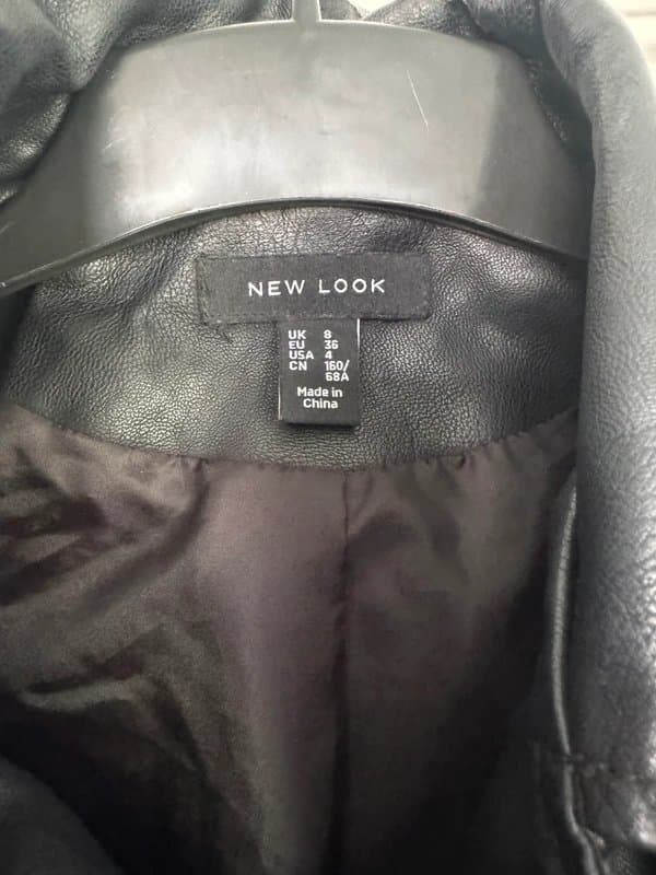 New Look Ladies leather jacket size 8