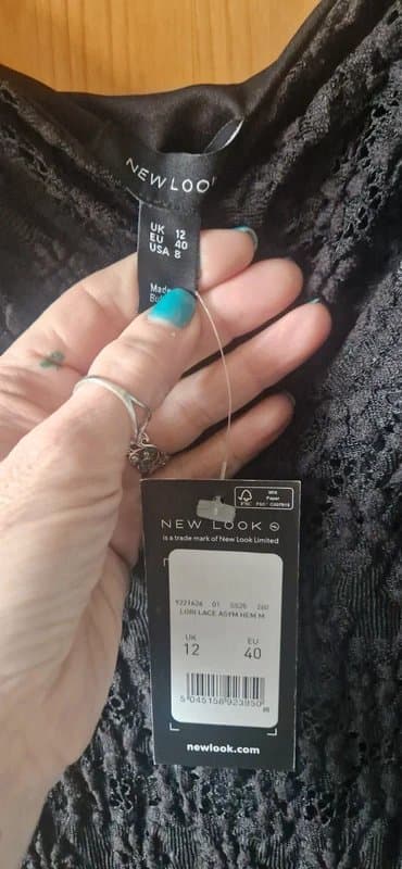 New Look New look black lace dress size 12