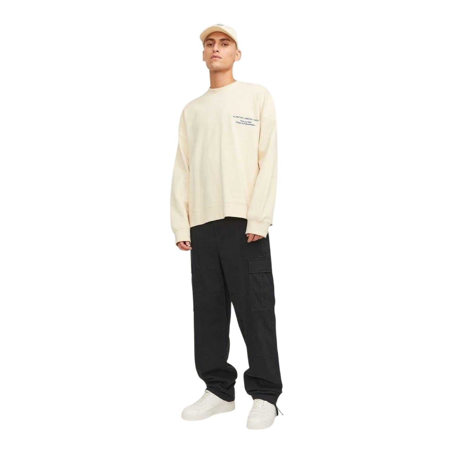 jack & jones Jack & Jones Men's Loose Cargo Trousers in Black