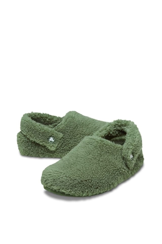 Crocs Crocs Men's Classic Cozzzy Slipper in Green - 3