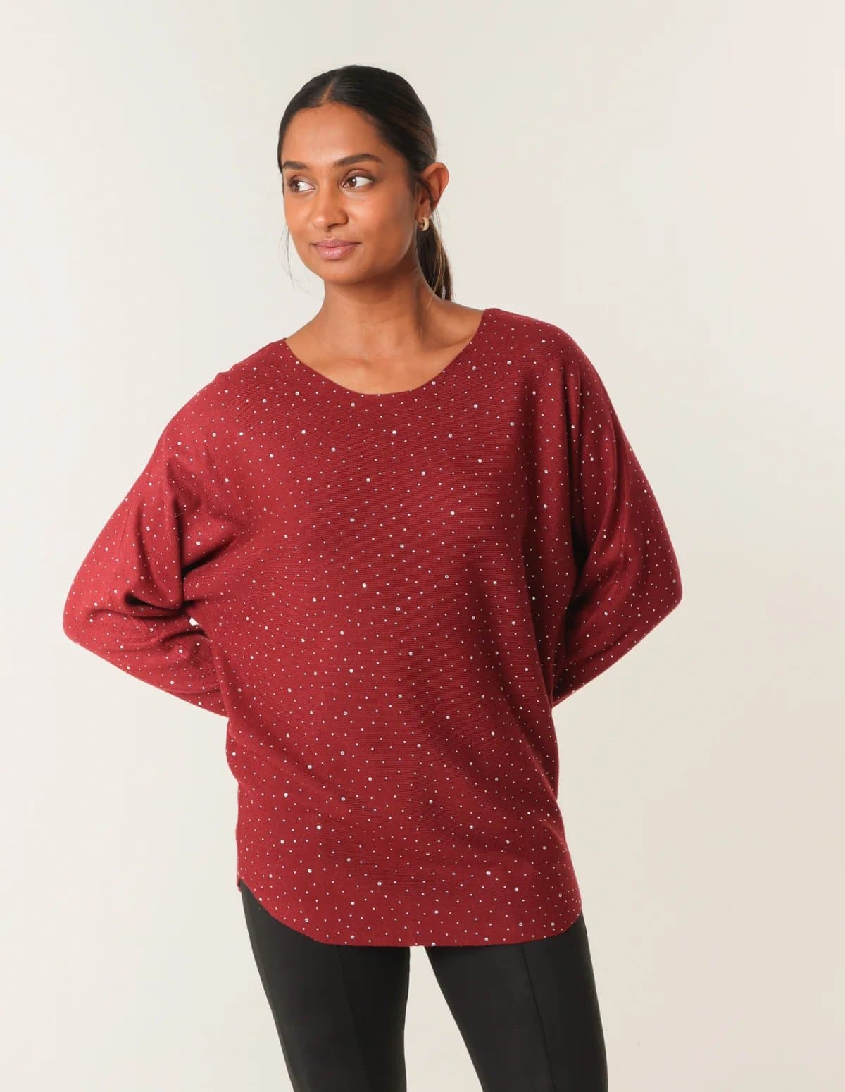 Blue Vanilla Jumper With Silver Rhinestones