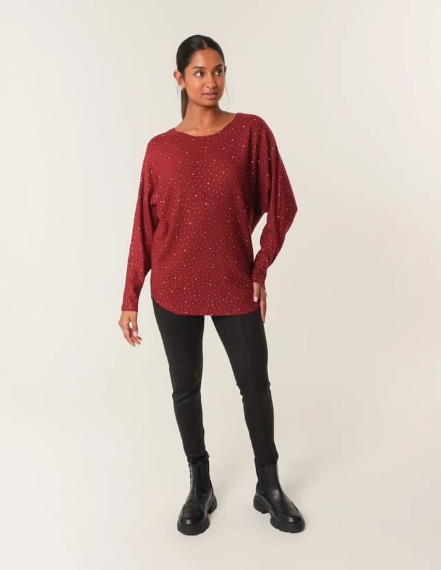 Blue Vanilla Jumper With Silver Rhinestones - 2