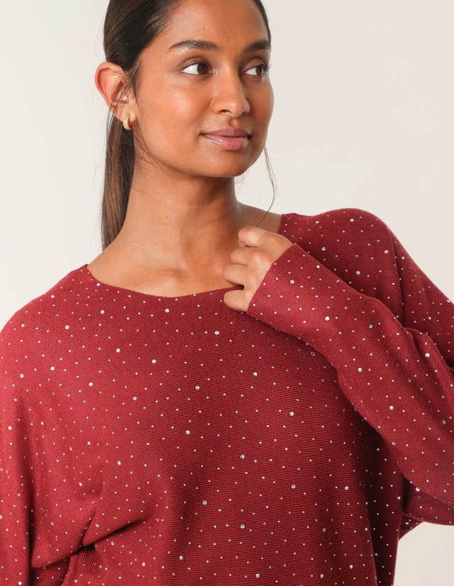 Blue Vanilla Jumper With Silver Rhinestones - 3