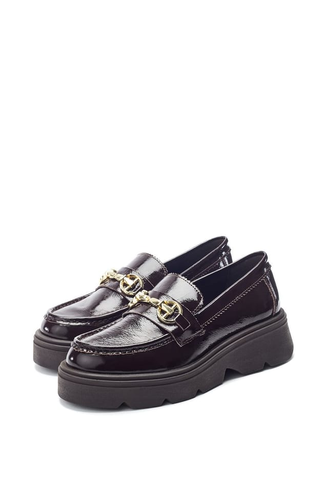 Moda In Pelle Moda In Pelle Women's 'Eisa' Leather Loafers in Dark Brown - 2
