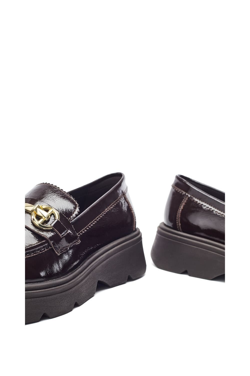 Moda In Pelle Moda In Pelle Women's 'Eisa' Leather Loafers in Dark Brown - 4