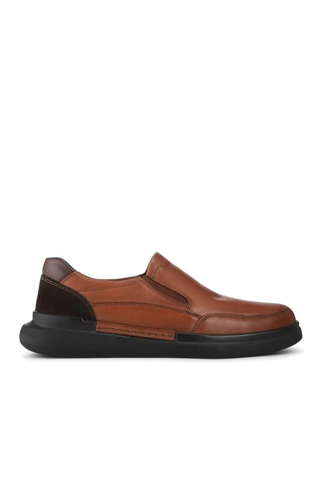 Pavers Pavers Men's Elasticated Lightweight Slip In Shoes in Tan - 2