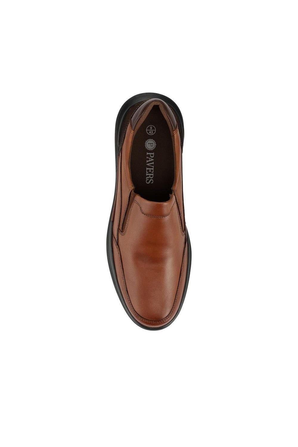 Pavers Pavers Men's Elasticated Lightweight Slip In Shoes in Tan - 4