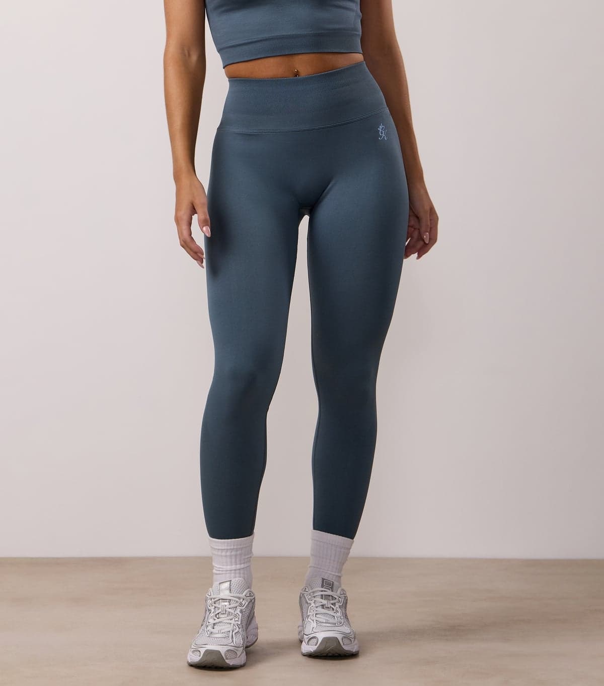 Gym King Women's Dark Blue Sculpting Seamless Leggings Gym King New Look
