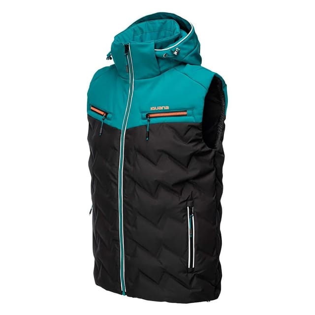 Iguana Iguana Men's Odel Quilted Gilet in Teal - 3