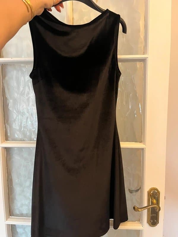 ASOS Black velvet mini dress