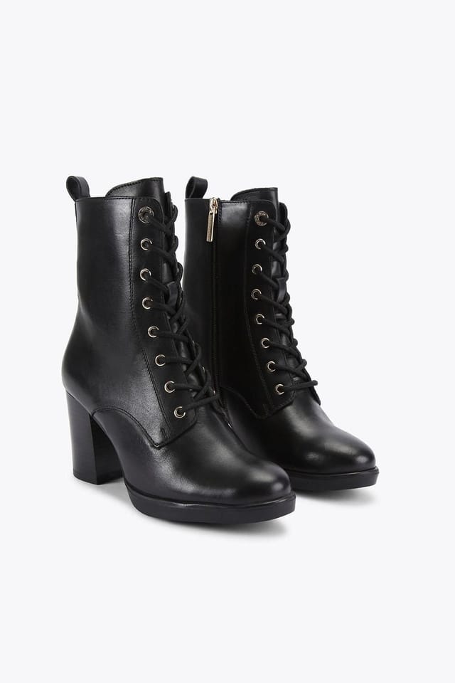 KG Kurt Geiger KG Kurt Geiger Women's 'Sage Lace Up' Leather Boots in Black - 2