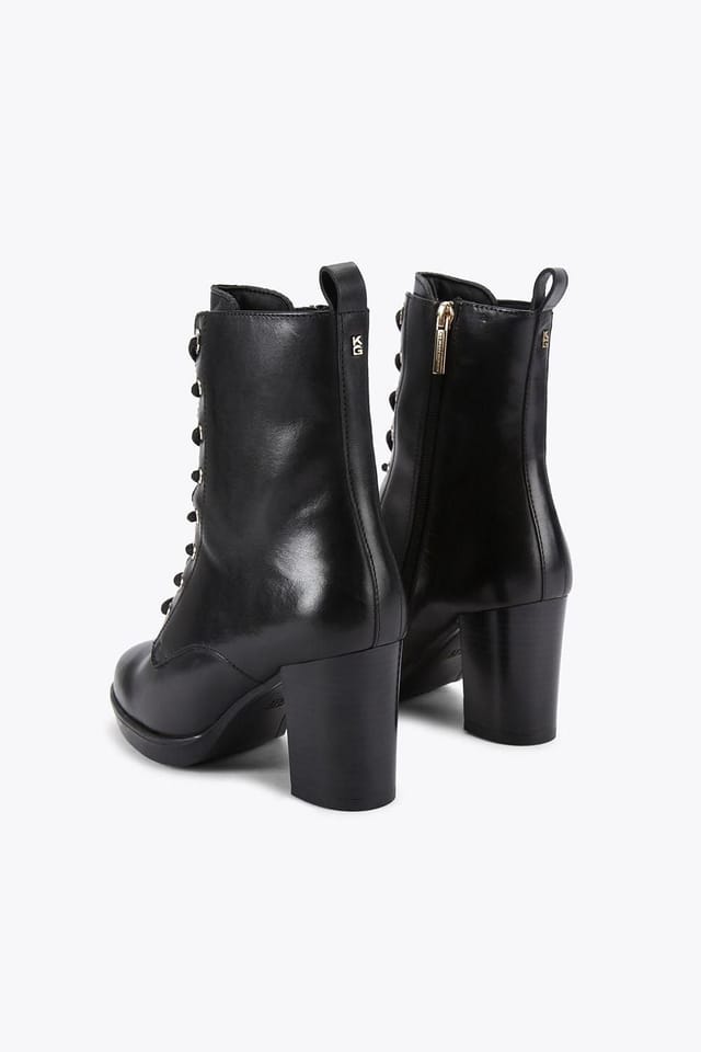 KG Kurt Geiger KG Kurt Geiger Women's 'Sage Lace Up' Leather Boots in Black - 3