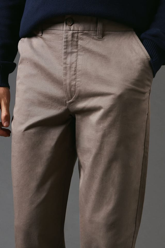 Maine Maine Men's Premium Chino Trousers in Taupe - 2