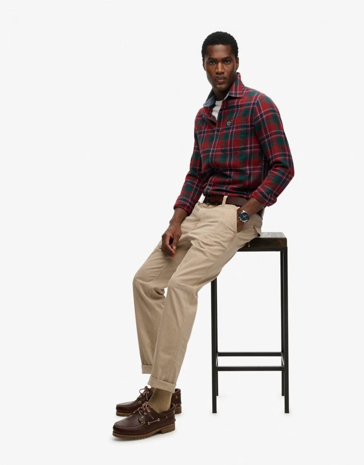 ASOS Superdry Utility chino trousers in overcast beige - 1