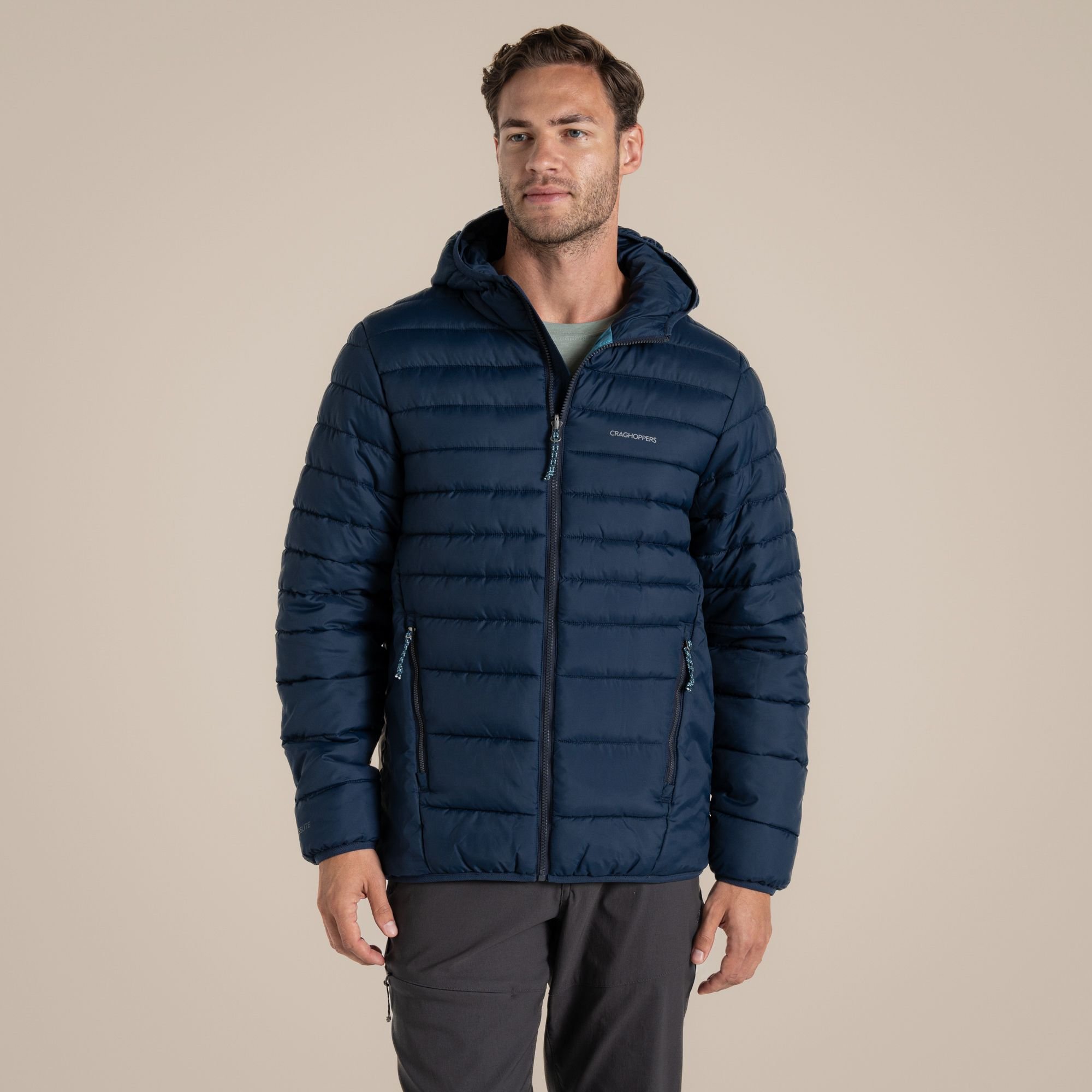 Craghoppers Craghoppers Men's Compresslite IX Hooded Water Repellent Jacket in Mid Navy - 2