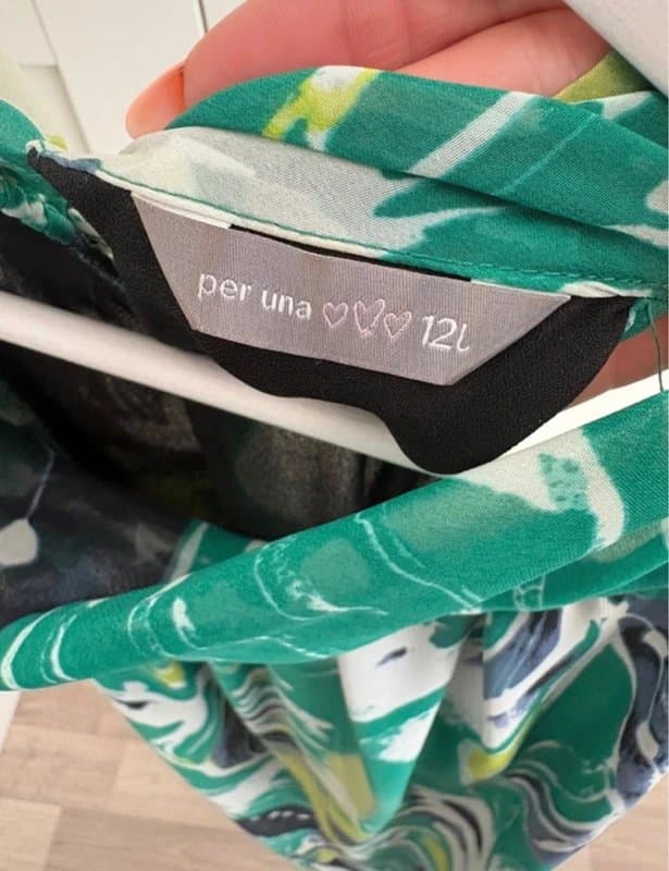 Per Una Per Una floral chiffon summer dress size 12 long old label y2k