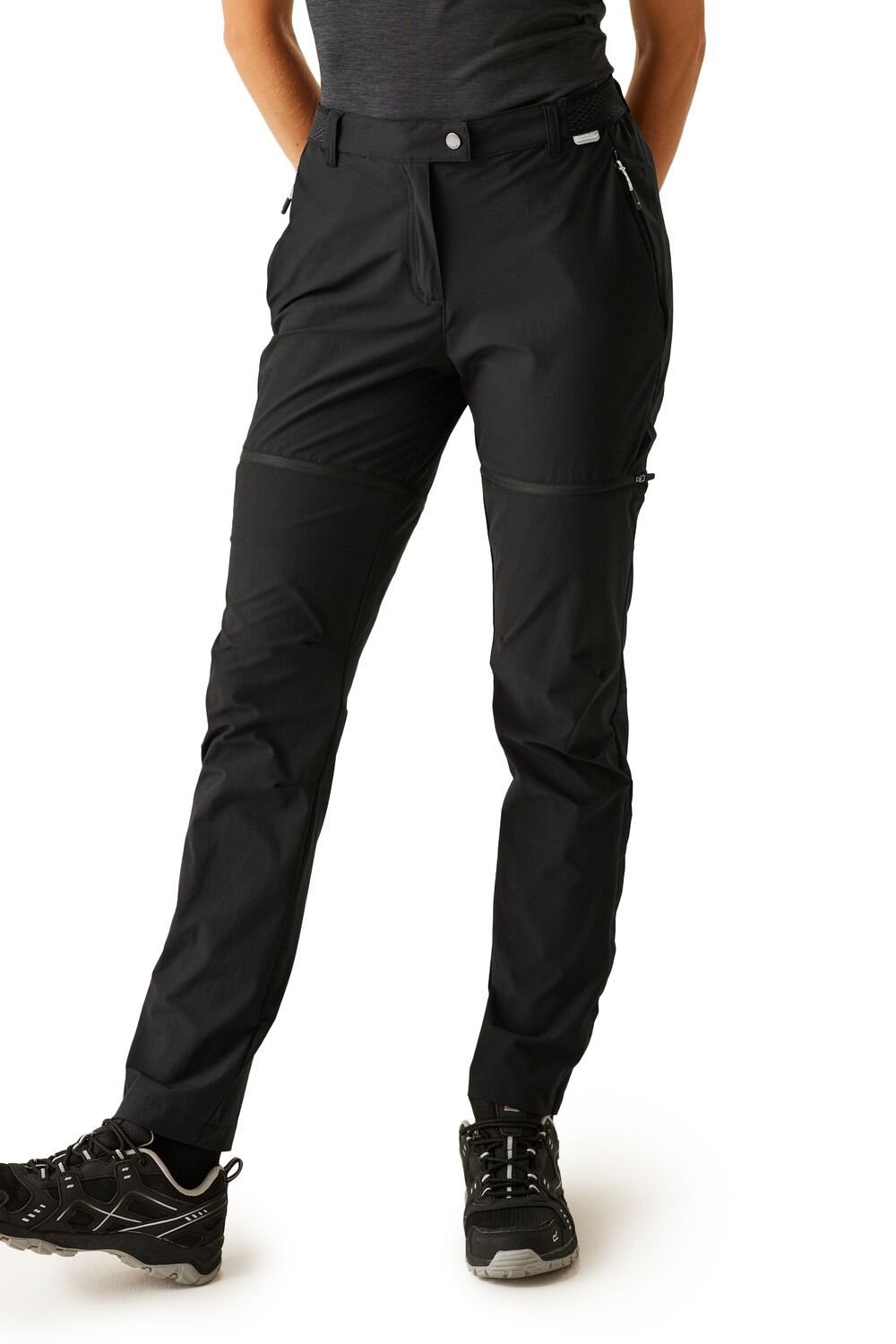 Regatta Regatta Women's Mountain Zip Off-Walking Trousers in Jet Black - 2