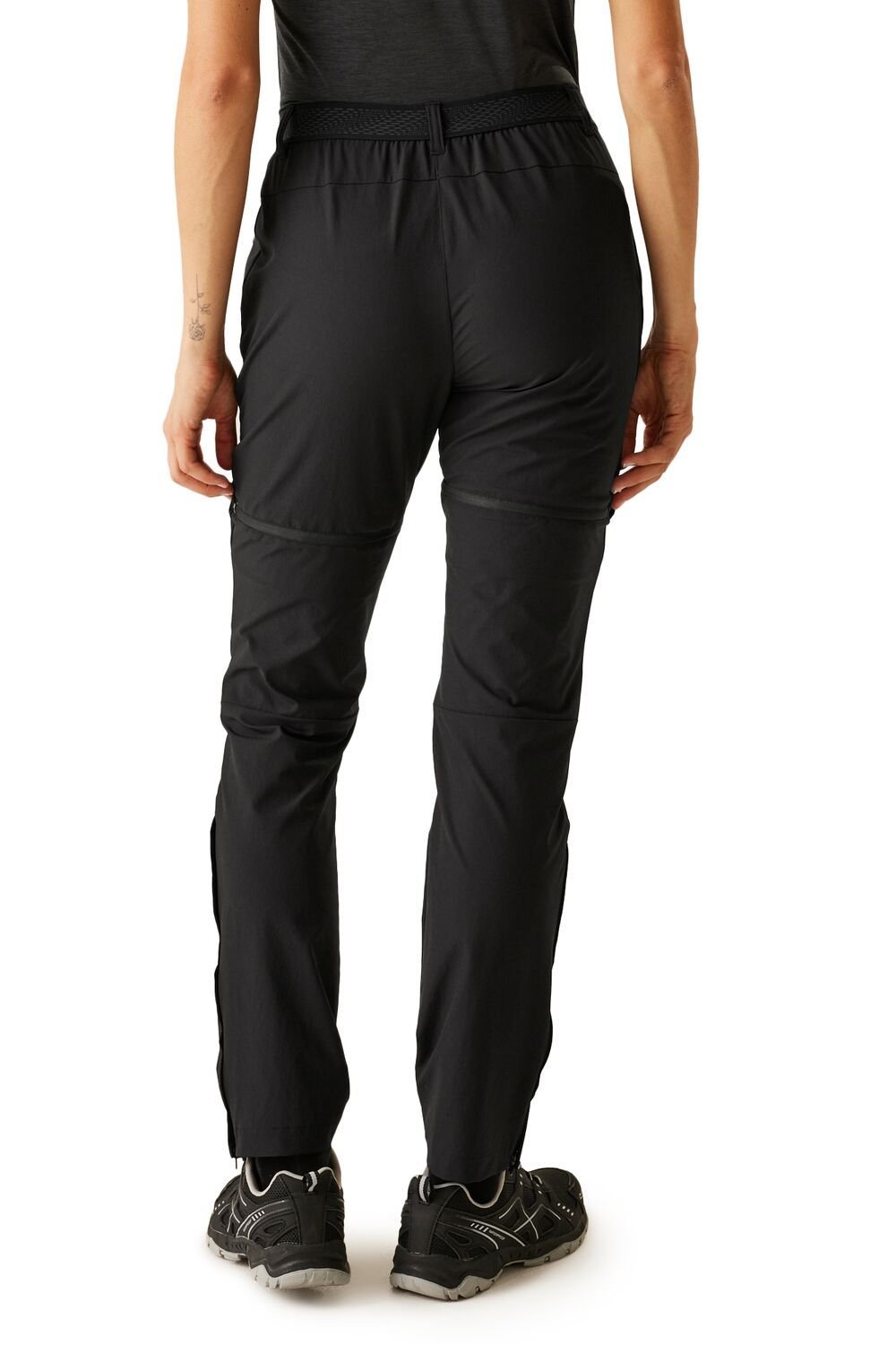 Regatta Regatta Women's Mountain Zip Off-Walking Trousers in Jet Black - 3