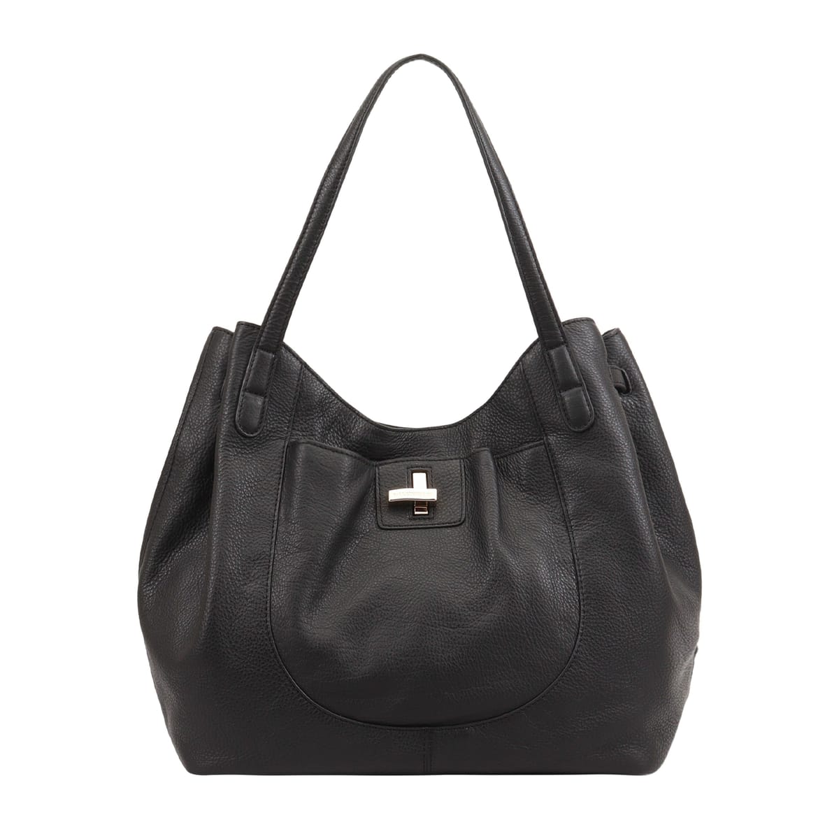 Paul Costelloe Paul Costelloe Women's Bolivar Leather Shoulder Bag in Black - 1