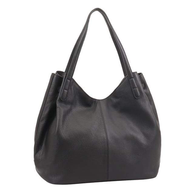 Paul Costelloe Paul Costelloe Women's Bolivar Leather Shoulder Bag in Black - 2