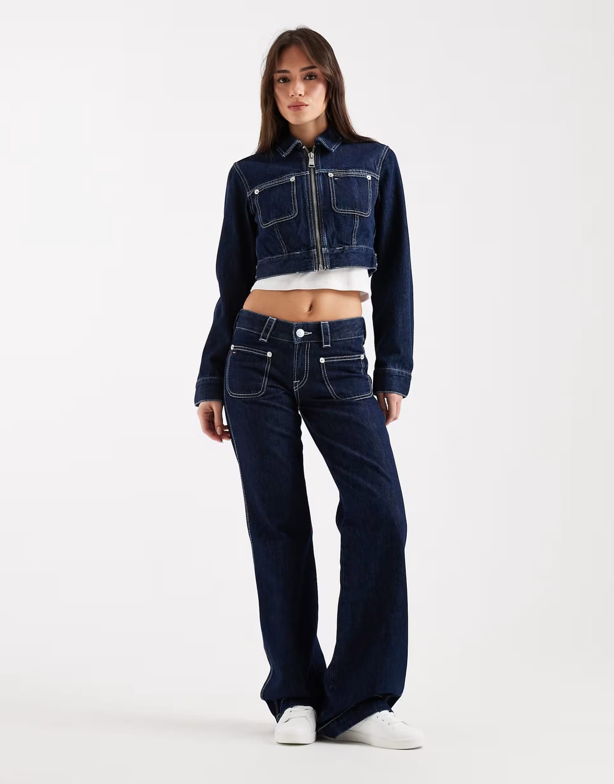 ASOS Tommy Jeans denim co-ord in dark wash blue - 1