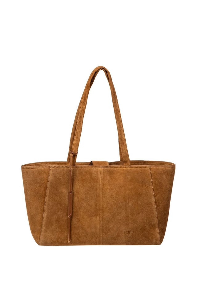 Cultured London Cultured London Women's 'Matilde' Suede Handbag in Tan - 2