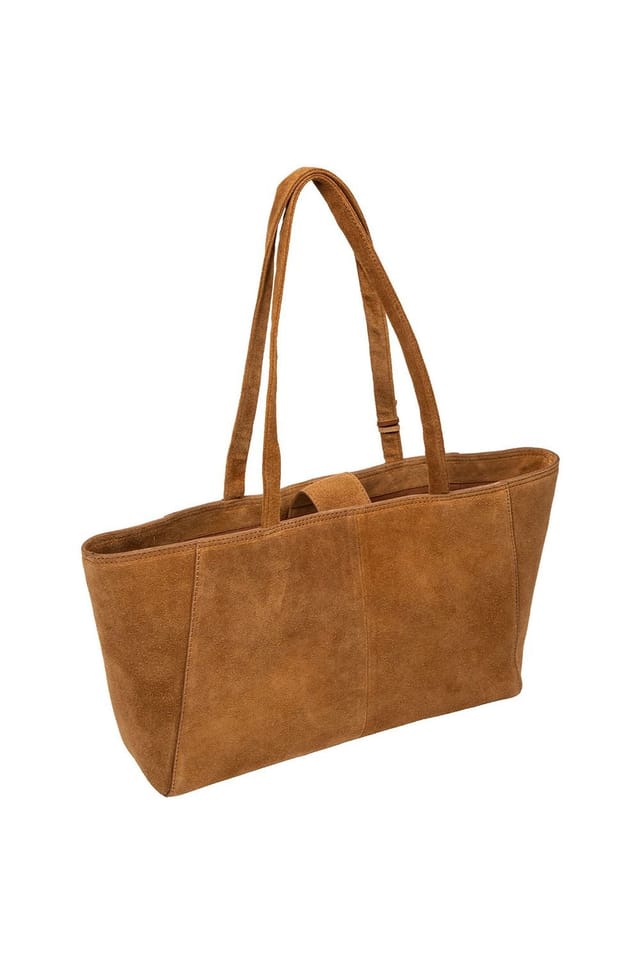 Cultured London Cultured London Women's 'Matilde' Suede Handbag in Tan - 3