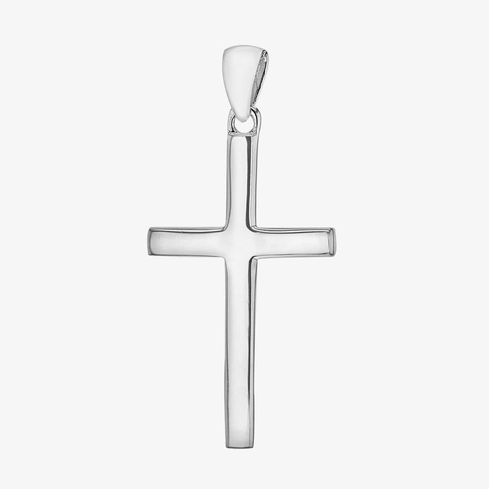 T.H.Baker T.H.Baker Women's Sterling Silver Plain Cross Pendant 8.64.2871
