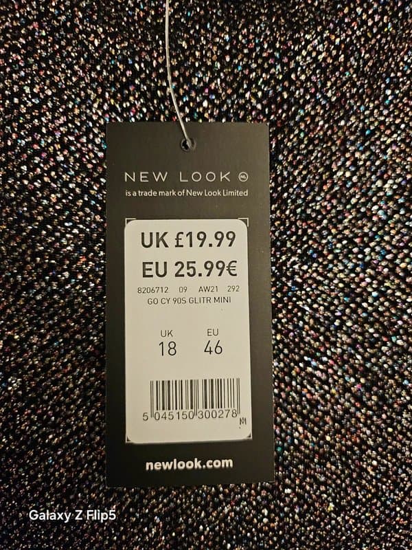 New Look Sparkling cami dress size 18