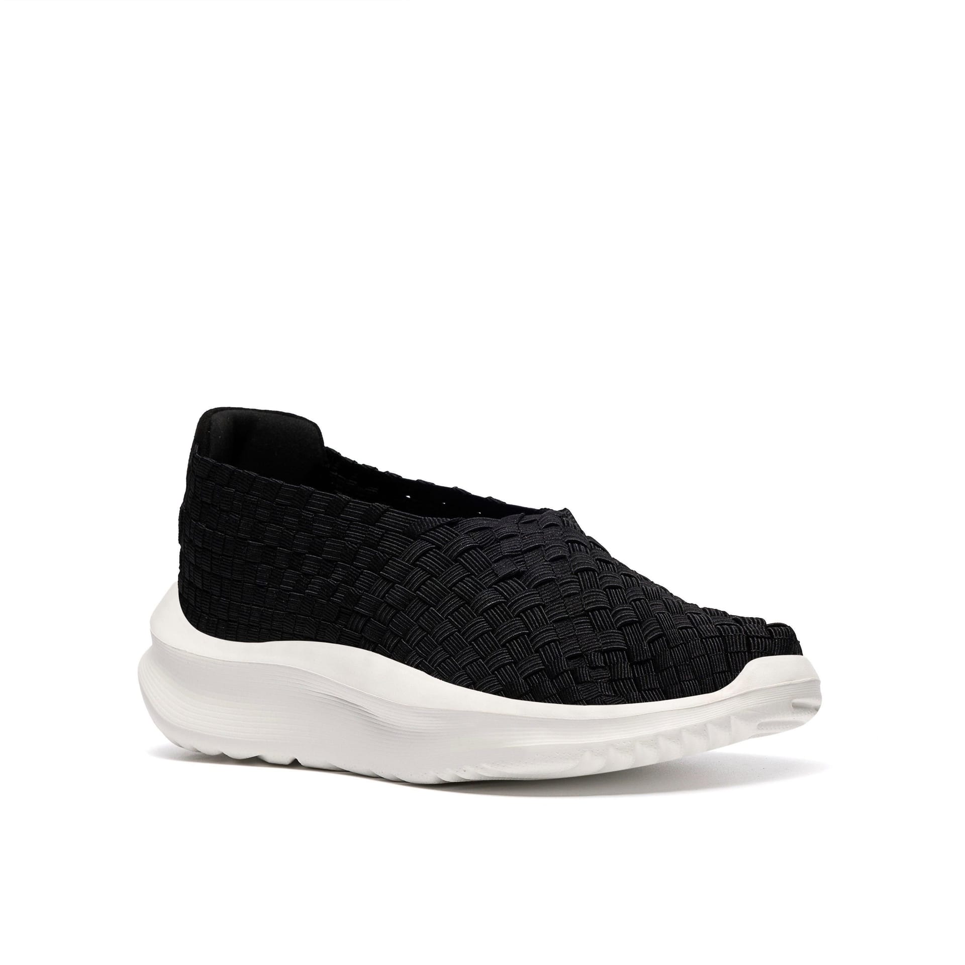 Clarks Clarks Women's Solevana Weave Black Slip Ons - 4