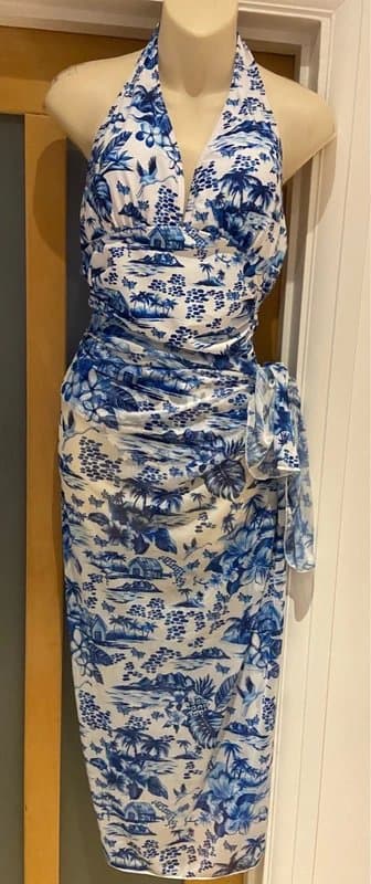 ASOS Ladies swimsuit & matching wrap cover up size 14 Brand New