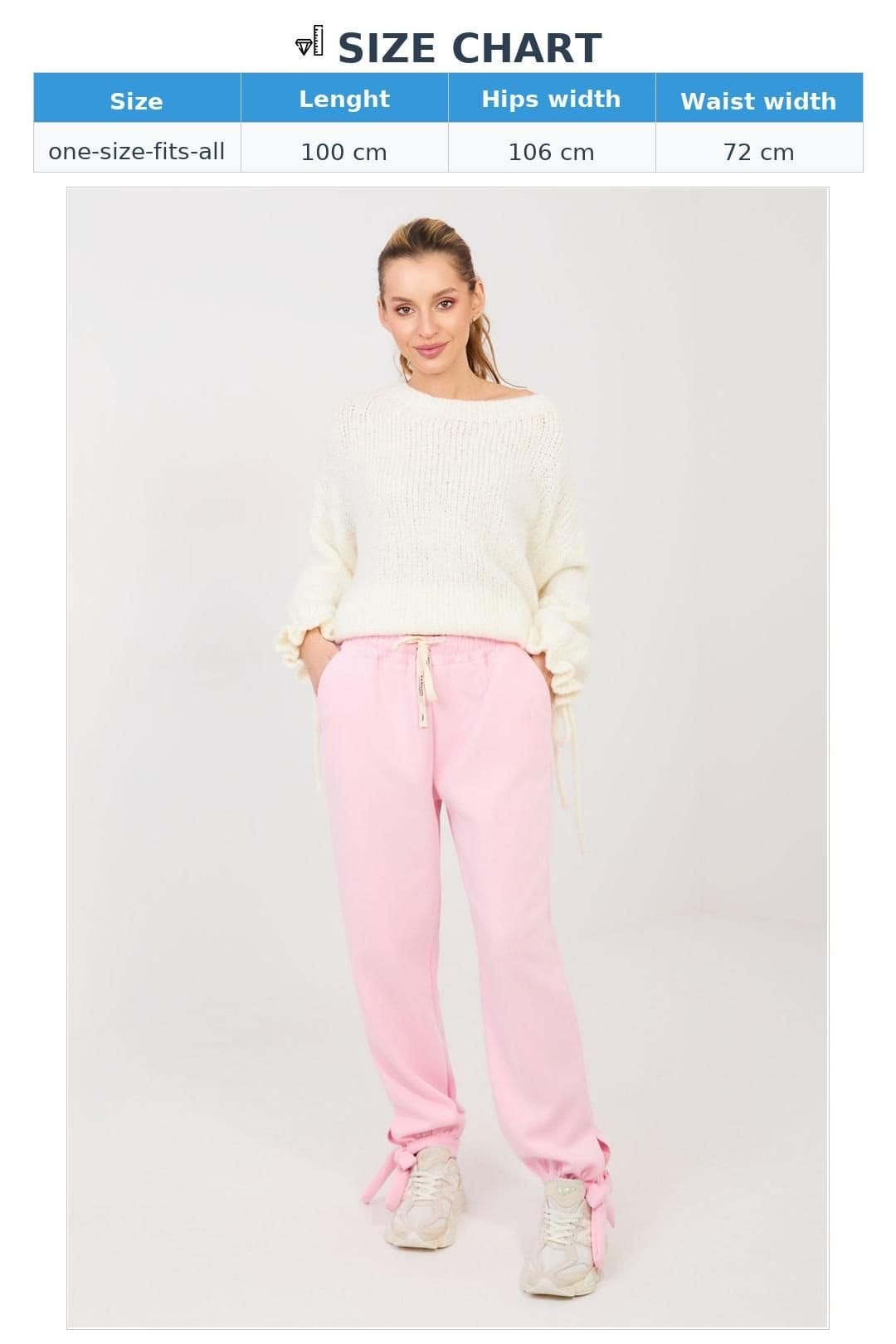 Love Lace Love Lace Women's Casual High Waist Jogger Sweatpants in Pink - 4